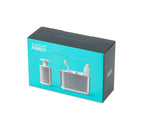 Badkameraccessoires set rvs Bathroom Beauties zilver, tandenborstelhouder en zeepdispenser, set van 2