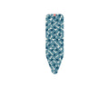 Strijkplankhoes met blauw en crème mosaïekpatroon van kwartcirkels
