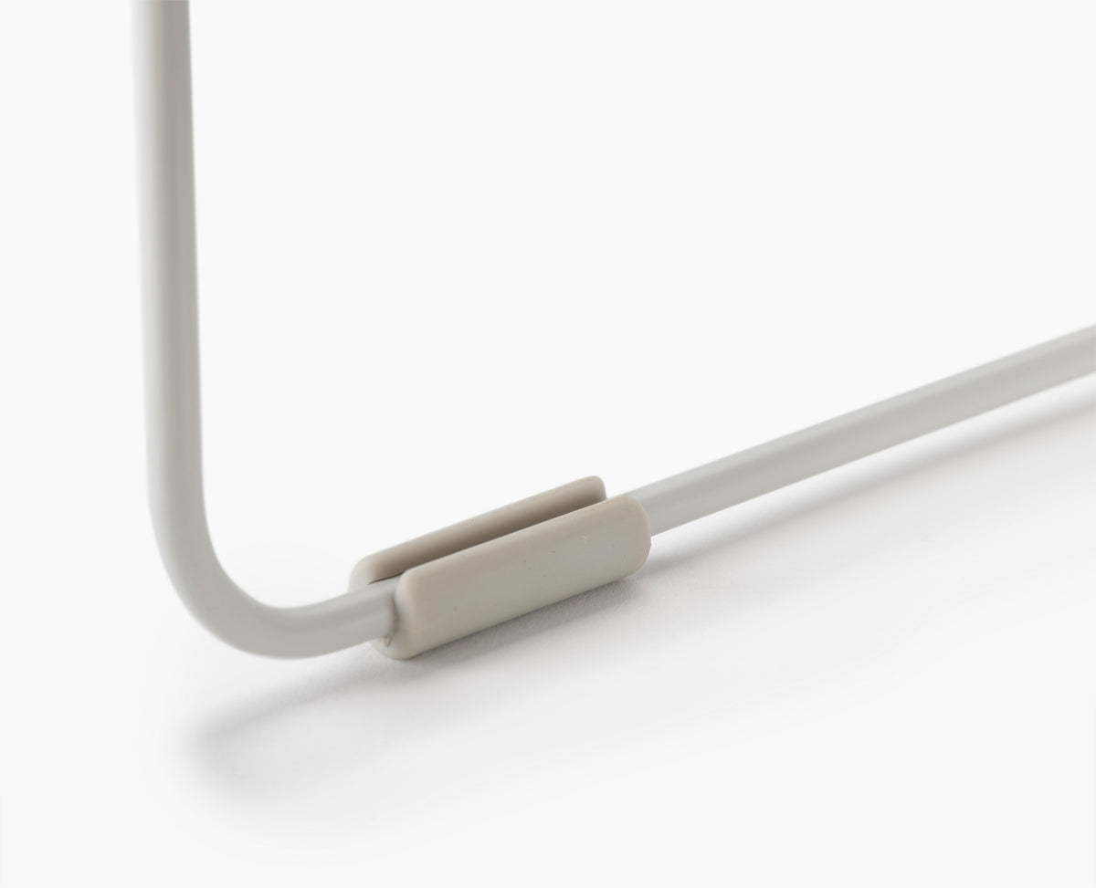 Schoenenrek staal verstelbaar Level ecru H51,2 x B26 x D35 cm, enkel, voor hal en kast