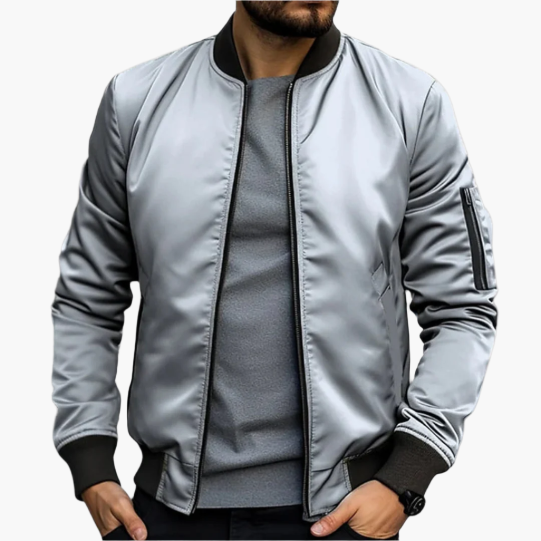 Men's bomber jacket transitional jacket modern streetwear – stylish & versatile for leisure and everyday use