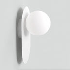Plafondlamp gepoedercoat staal minimalistisch Viva K1 wit, lampenkap Ø 10 cm, G9-fitting