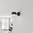 Wandlamp gepoedercoat staal modern Sora mat zwart 15 x 8 x 8 cm, GX53-fitting voor led tot 12 W