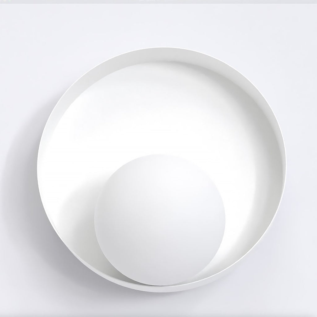 Wandlamp staal minimalistisch Kido K1, wit – 20 x 20 cm, G9 fitting, voor hal, slaapkamer en woonkamer