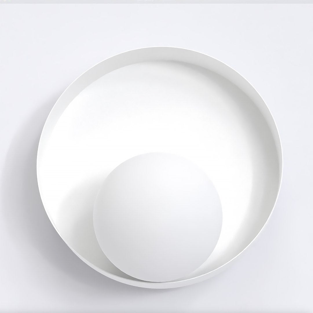 Wandlamp staal minimalistisch Kido K1, wit – 20 x 20 cm, G9 fitting, voor hal, slaapkamer en woonkamer
