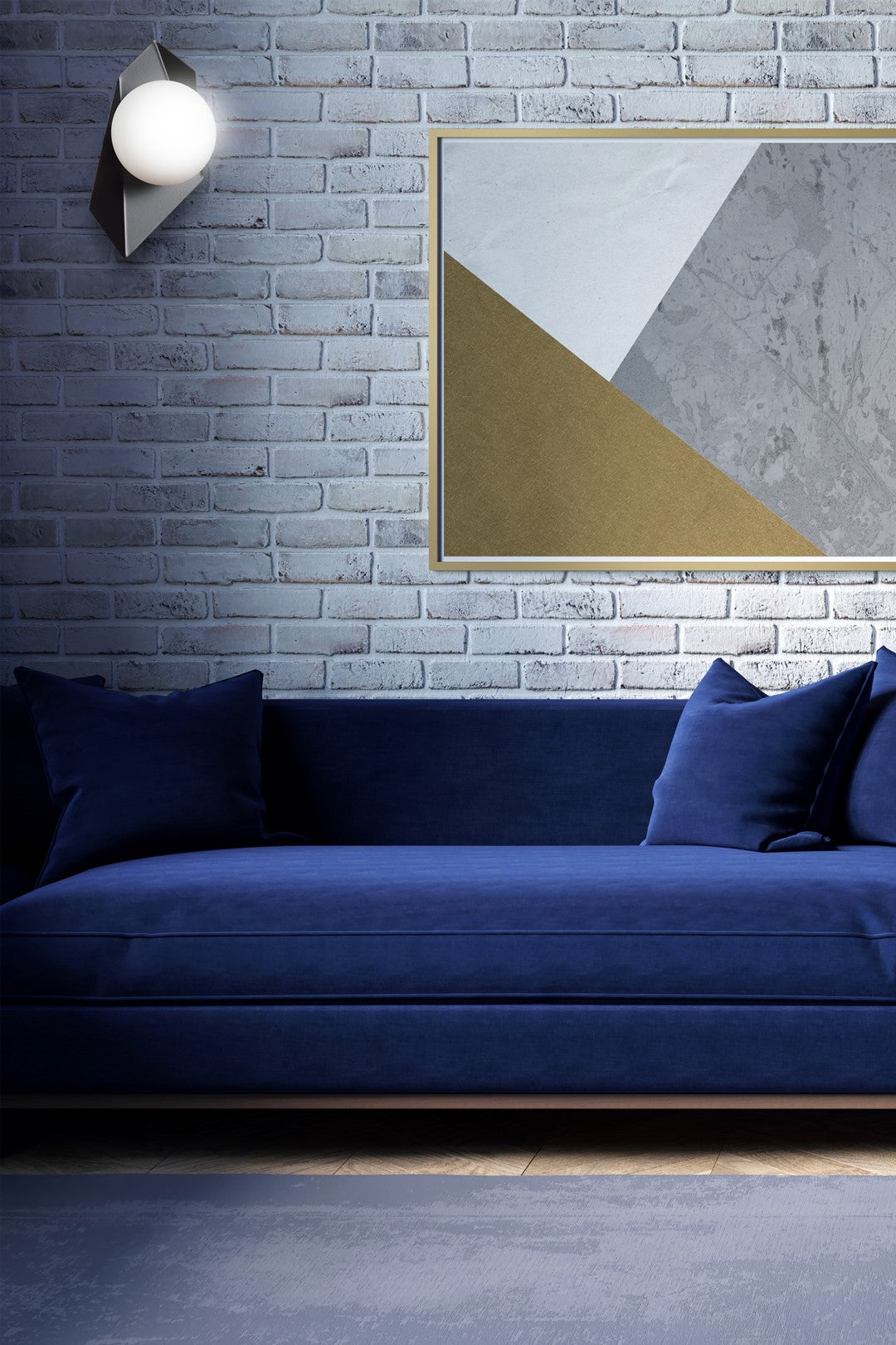 Wandlamp gepoedercoat staal Drifton zwart, witte glazen kap Ø 15 cm, 20 x 30 cm, hal en woonkamer