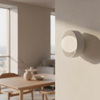 Wandlamp gepoedercoat staal Lulu K1 minimalistisch wit, met bolkap Ø 10 cm, G9 fitting – hal, slaapkamer
