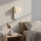 Plafondlamp gepoedercoat staal minimalistisch Viva K1 wit, lampenkap Ø 10 cm, G9-fitting