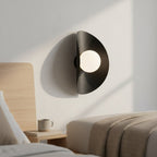 Wandlamp gepoedercoat staal Fiero modern zwart met witte kap Ø 10 cm, G9-fitting, voor hal, woonkamer en slaapkamer