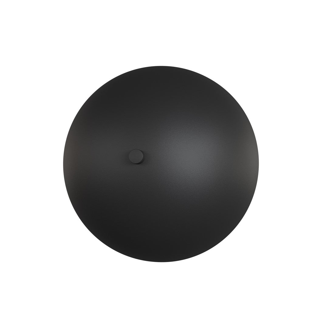 Wandlamp gepoedercoat staal Mush zwart, Ø 18 cm, 2 fittingen G9, voor slaapkamer, woonkamer of hal