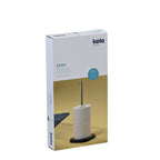 Toiletrolhouder marmer en metaal Liron, goud met zwart, 37 cm, voor toilet