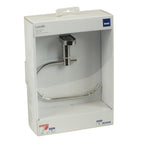 Handdoekring roestvrij staal 18/10 Lucido hoogglans zilver, wandmontage 18,5 x 10,5 cm voor badkamer