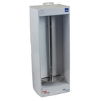 Toiletrolhouder Lucido roestvrij staal hoogglans zilver, wandmontage, voor drie rollen, hoogte 38 cm