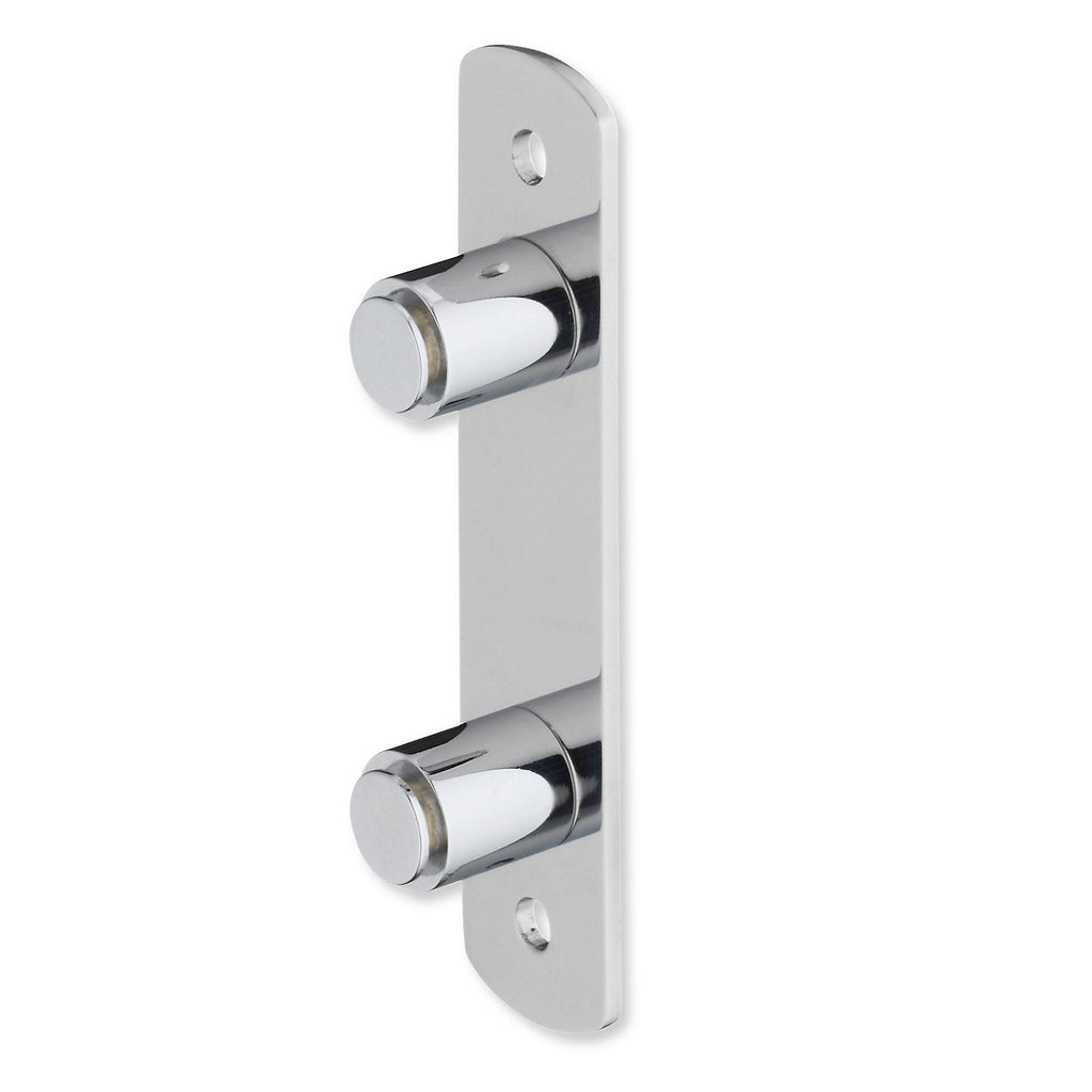 Toiletborstel roestvrij staal Alor glanzend zilver met wandhouder, hoogte 38 cm, voor de badkamer