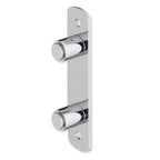 Toiletborstel roestvrij staal Alor glanzend zilver met wandhouder, hoogte 38 cm, voor de badkamer