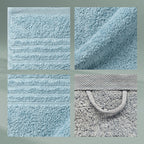 Badhanddoek katoen Leonora saliegroen 90 x 200 cm, voor bad, sauna en strand
