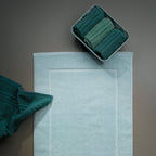 Badhanddoek katoen Leonora saliegroen 90 x 200 cm, voor bad, sauna en strand