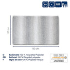 Badmat gerecycled polyester hoogpolig ombre jadegroen 80 x 50 cm, antislip voor de badkamer