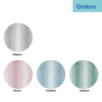 Badmat gerecycled polyester Ombre grijs 65 x 55 cm, hoogpolig en antislip voor de badkamer