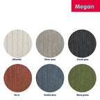 Badmat Megan terra 120 x 70 cm, zacht met antislip onderkant voor de badkamer