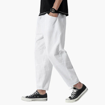 Men's Cropped Casual Pants – Modern Streetstyle Pants for Everyday and Leisure