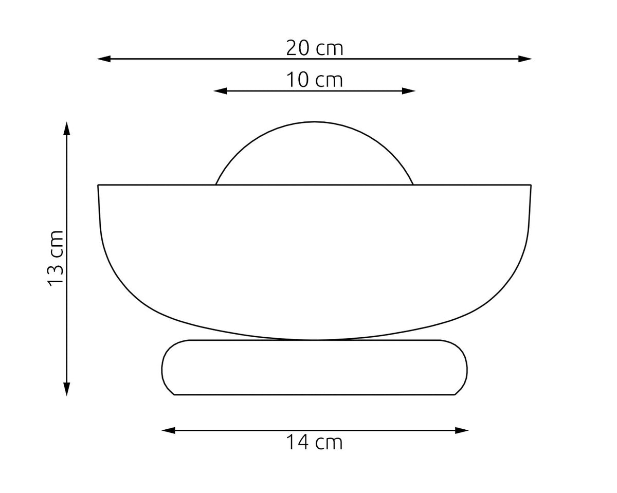 Tafellamp gepoedercoat staal minimalistisch zwart met wit glas, Ø 20 cm, G9 – slaapkamer en woonkamer