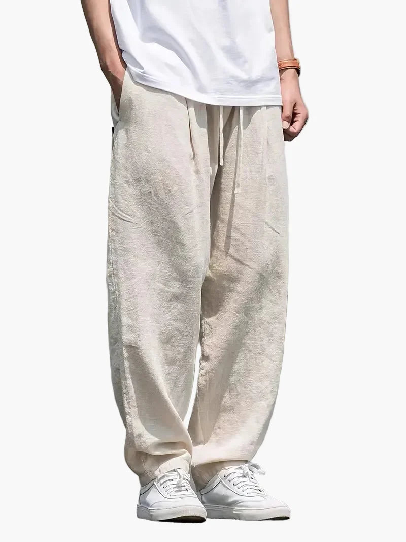 Men's Loose Casual Trousers – Wide Cut, City Street Style, Everyday & Leisure
