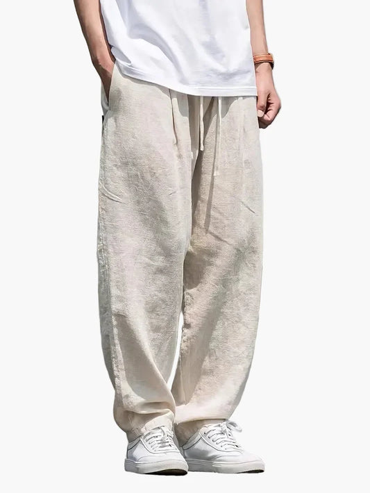 Men's Loose Casual Trousers – Wide Cut, City Street Style, Everyday & Leisure