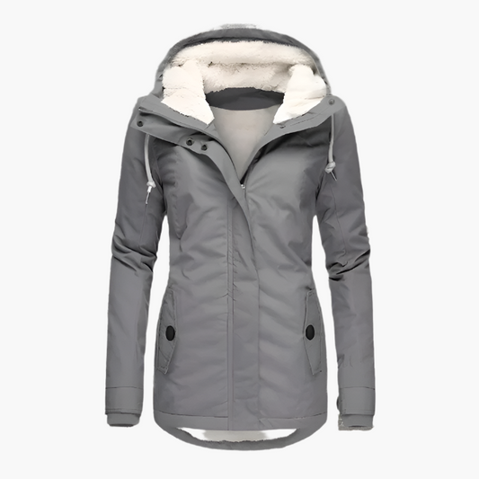 Damen Wintermantel mit Kapuze – Wasserdichte Outdoorjacke für Alltag & Freizeit