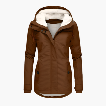 Women's winter coat with hood – waterproof outdoor jacket for everyday & leisure