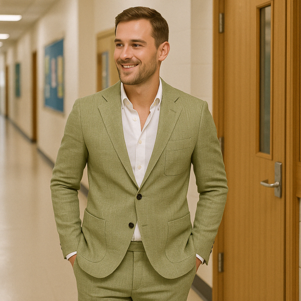Men's Slim Fit Suit Two-Piece – Modern Work and Wedding Suit