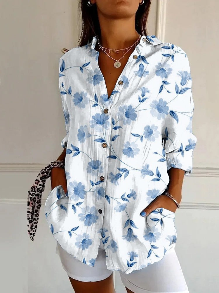 Jessie – Long-sleeved printed shirt