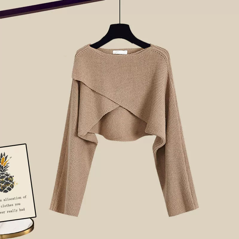 Women's Three-Piece Long Sleeve Set – Modern Casual Outfit for Everyday and Home