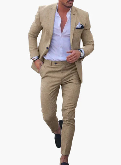Men's Slim Fit Suit Modern Business & Party 2-piece for Summer and Event