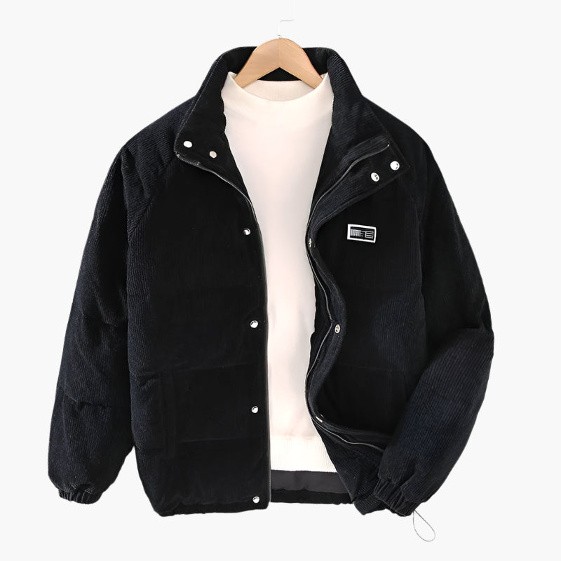 Men's Winter Quilted Jacket – Fashionable Padded Outdoor Jacket for Cold Days