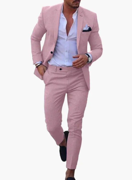 Men's Slim Fit Suit Modern Business & Party 2-piece for Summer and Event