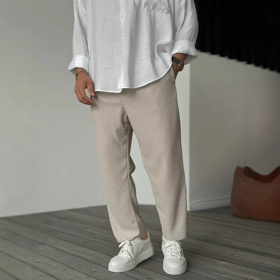 Max – Loose straight sport-casual pants in Hong Kong style