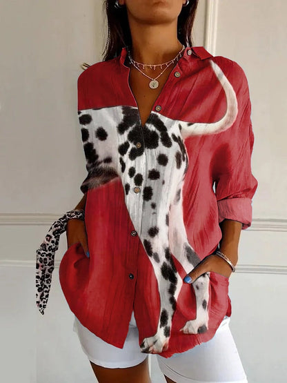 Jessie – Long-sleeved printed shirt