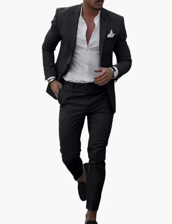 Men's Slim Fit Suit Modern Business & Party 2-piece for Summer and Event