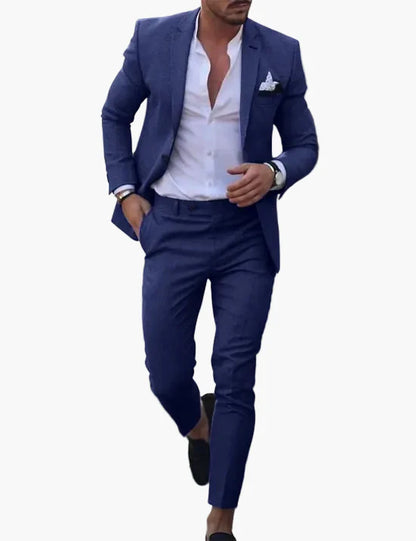 Men's Slim Fit Suit Modern Business & Party 2-piece for Summer and Event