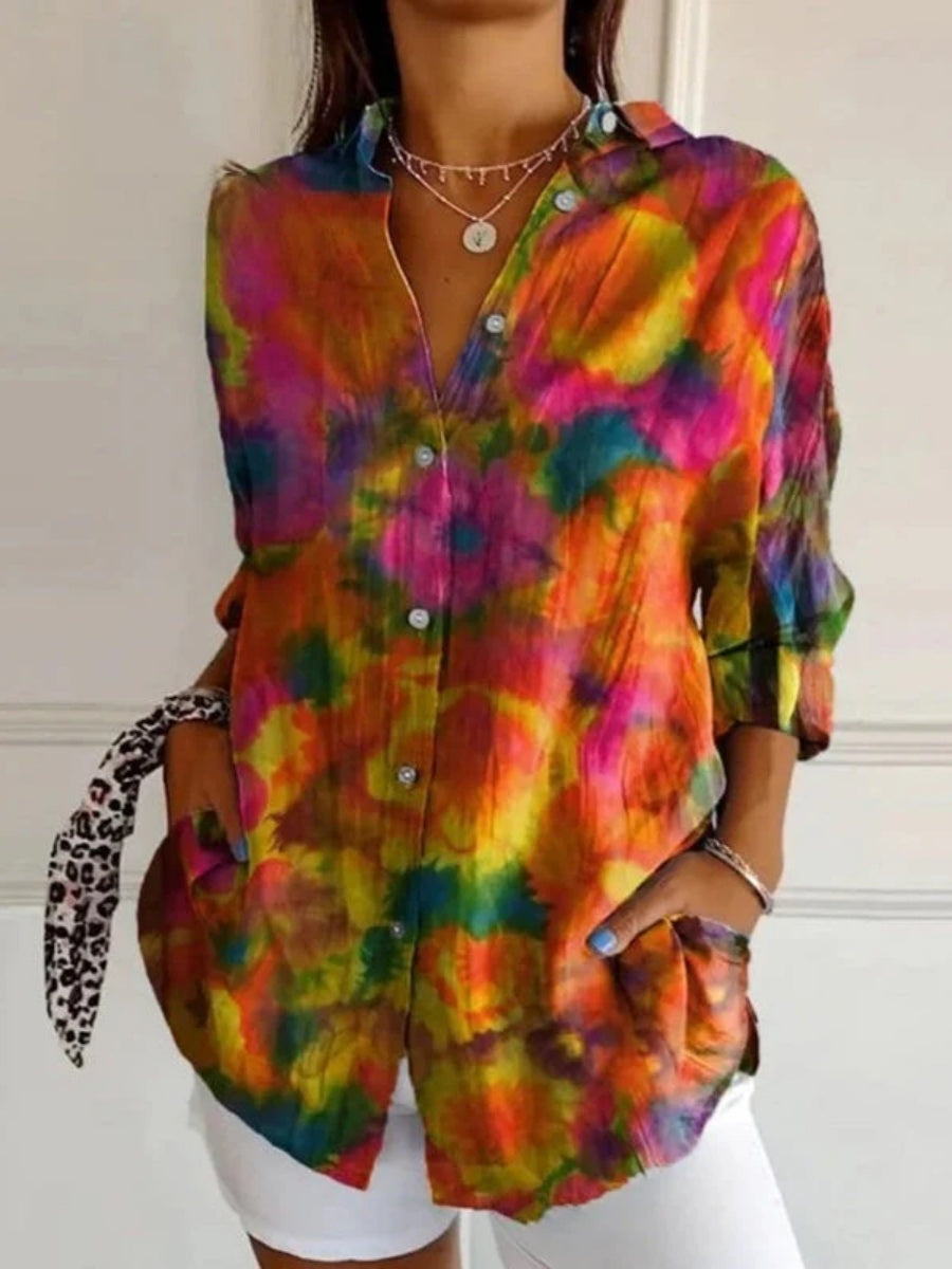 Jessie – Long-sleeved printed shirt