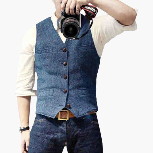 Herren Weste – Elegantes Modernes Gilet für Vielseitige Outfits und Zeitlosen Stil