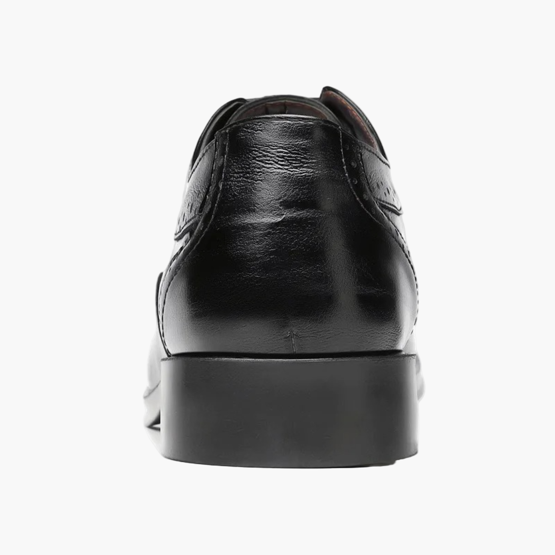 Men's Oxford Business Shoes with Brogue Pattern – Elegant Lace-up Shoes for Formal Occasions