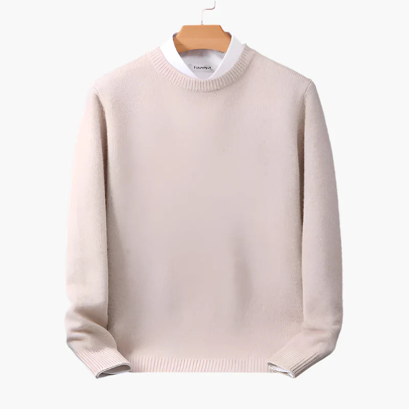 Men's Sweater with Crew Neck – Elegant Business & Casual Knit Sweater