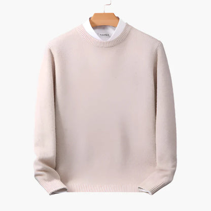 Men's Sweater with Crew Neck – Elegant Business & Casual Knit Sweater