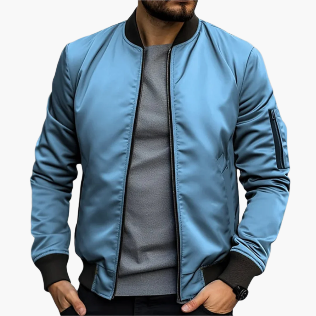 Men's bomber jacket transitional jacket modern streetwear – stylish & versatile for leisure and everyday use