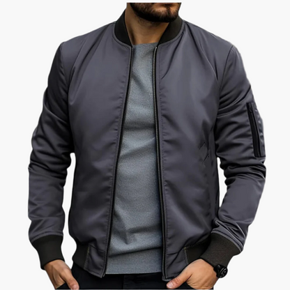 Men's bomber jacket transitional jacket modern streetwear – stylish & versatile for leisure and everyday use