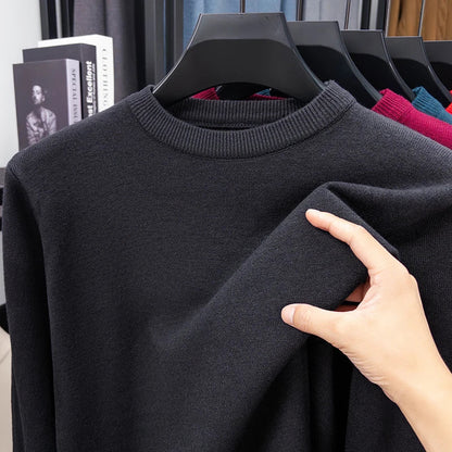 Unisex long-sleeve crew-neck sweater in various colors
