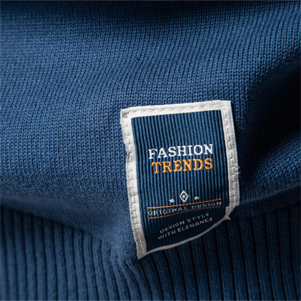 Herren Rundhals Pullover Langarm Basic Strickpullover