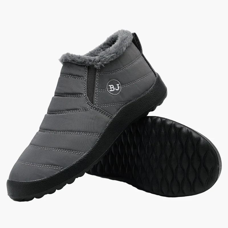 Men's Winter Slippers with Warm Lining – Waterproof Outdoor Slippers for Home and Garden