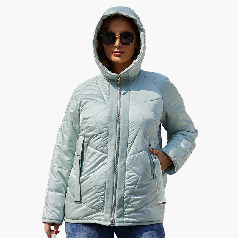 Women's quilted jacket transitional jacket modern casual